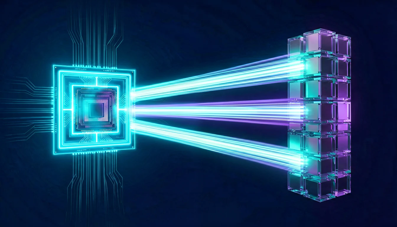 Dezaggregatsiya: hisoblash qurilmasi va xotira (HBM) ajratilgan, Photonic Fabric optik to'qimasi bilan bog'langan